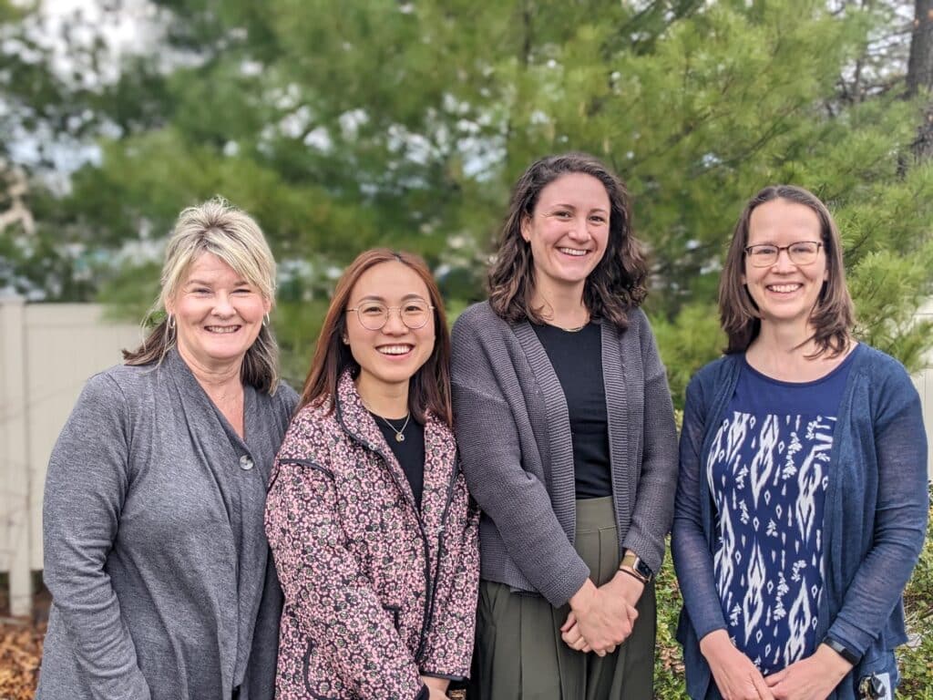 Team Members: Crystal King, MSEd, MT-BC, Colleen Weiner, MSEd, SLP-A, Haidee Dutch, MHSc, CCC-SLP, and Haylee McHugh, MS, CCC-SLP